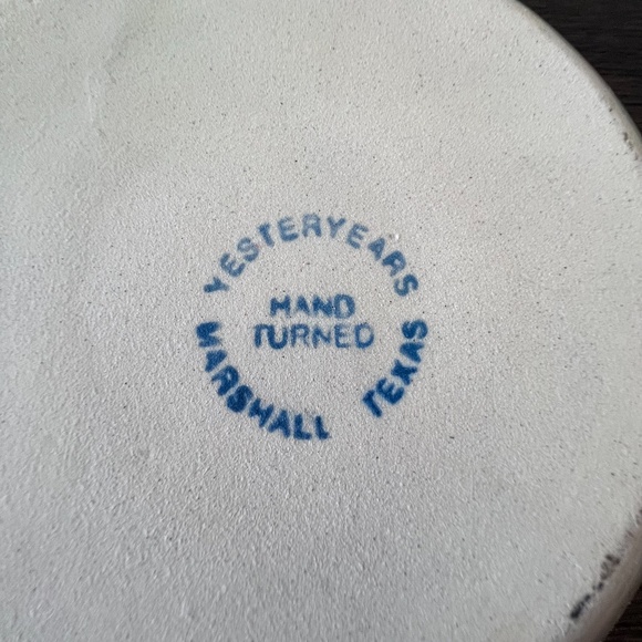 Vintage Marshall Pottery Texas‎ Heart Shaped Bowl Stoneware Rare Find - Picture 10 of 14